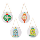 Heartfelt Cheer Suncatcher, Round Hand-Painted, 4.5", Asst of 4, CDU
