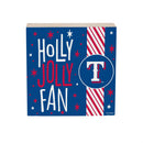 Texas Rangers Block, Holiday, 6x6