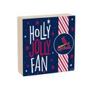 St Louis Cardinals Block, Holiday, 6x6