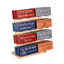 This Calls For Cake Birthday Table Decor Wood Sign Program with Display, Asst of 8, 8"L x 3.5"H