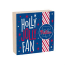 Philadelphia Phillies Block, Holiday, 6x6