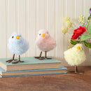 Hop Into Spring Table Decor Fabric Chick, 3.5", Set of 3, Acetate Box
