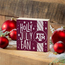 Texas A&M Block, Holiday, 6x6