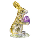 Hop Into Spring Table Decor Resin Foil Bunny, 4.9"H, Asst of 2