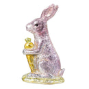 Hop Into Spring Table Decor Resin Foil Bunny, 4.9"H, Asst of 2