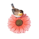 Cottage Garden Table Decor Resin Bird on Flower, 5"H, Asst of 3