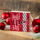 Carolina Hurricanes Block, Holiday, 6x6