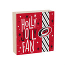 Carolina Hurricanes Block, Holiday, 6x6