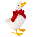 Holly Homestead Table Decor Fabric Christmas Goose with Bow, 9.25"H