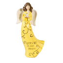 Memorial Table Decor Resin Angel Holding Bird, 9"H, Asst of 3