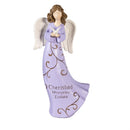 Memorial Table Decor Resin Angel Holding Bird, 9"H, Asst of 3