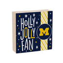 University Of Michigan Block, Holiday, 6x6