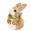Hop Into Spring Table Decor Natural Fiber Bunny, 4.8", Set of 2, Acetate Box