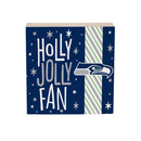 Seattle Seahawks Block, Holiday, 6x6