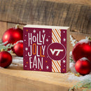 Virginia Tech Block, Holiday, 6x6
