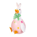 Hop Into Spring Table Decor Resin Duck with Bunny Ears, 8"H
