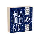 Tampa Bay Lightning Block, Holiday, 6x6