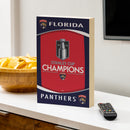 Florida Panthers, Stanley Cup 2025 Champions Plock, Down Home Fans, 8x12