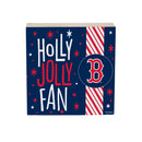 Boston Red Sox Block, Holiday, 6x6
