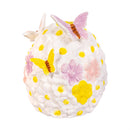 Cottage Garden Table Decor Ceramic Egg with Butterflies, 4.21"