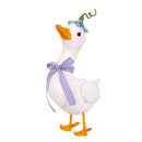 Hop Into Spring Table Decor Goose with Flower, 9", Asst of 2