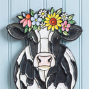 Hillside Pasture Table Decor, Metal Farm Animal with Wood Base, 8.5"H, Asst of 2