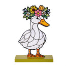 Hillside Pasture Table Decor, Metal Farm Animal with Wood Base, 8.5"H, Asst of 2