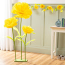 Cottage Garden Decor Paper Yellow Flower, 56"H