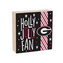 University of Georgia Block, Holiday, 6x6