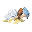 Cottage Garden Table Decor Resin Bird on Branch with Flowers, 9.3"L, Asst of 2