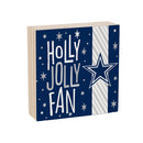 Dallas Cowboys Block, Holiday, 6x6