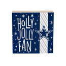 Dallas Cowboys Block, Holiday, 6x6