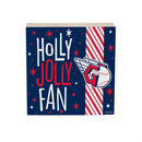 Cleveland Guardians Block, Holiday, 6x6