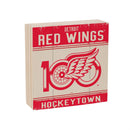 Detroit Red Wings, 100 Anniversary Block, Down Home Fans, 6x6