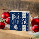 New York Yankees Block, Holiday, 6x6