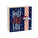 Denver Broncos Block, Holiday, 6x6