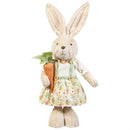 Hop Into Spring Table Decor, Fabric Bunny with Extendable Legs, 36.25"H, Asst of 2