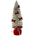 Feels like the Holidays Table Decor Bottle Brush Tree with Bows,12.25"H