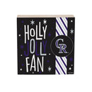 Colorado Rockies Block, Holiday, 6x6