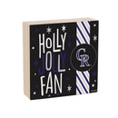 Colorado Rockies Block, Holiday, 6x6