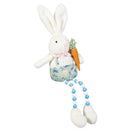 Hop Into Spring Table Decor, Fabric Bunny with Beaded Legs, 20.8"H, Asst of 2
