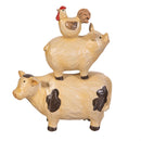 Hillside Pasture Table Decor Resin Stacked Farm Animals, 7.87"H