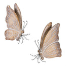 VivaStyle Table Decor Resin Butterfly, Asst of 2, 6"H