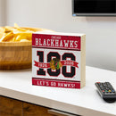 Chicago Blackhawks, 100 Anniversary Block, Down Home Fans, 6x6