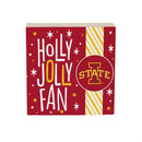 Iowa State University Block, Holiday, 6x6