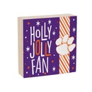 Clemson University Block, Holiday, 6x6