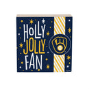 Milwaukee Brewers Block, Holiday, 6x6