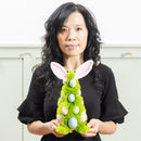 Hop Into Spring Table Decor Sisal Bunny and Egg Tree, 11.8"H