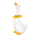 Hop Into Spring Table Decor Resin Goose with Floral Collar, 8"H, Asst of 2