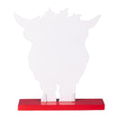Holly Homestead Table Decor Metal Highland Cow, 7.25"x8.5"